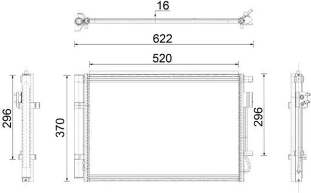 Stop aux fuites de clim : Condenseur MAHLE pour Hyundai i20 avec filtre