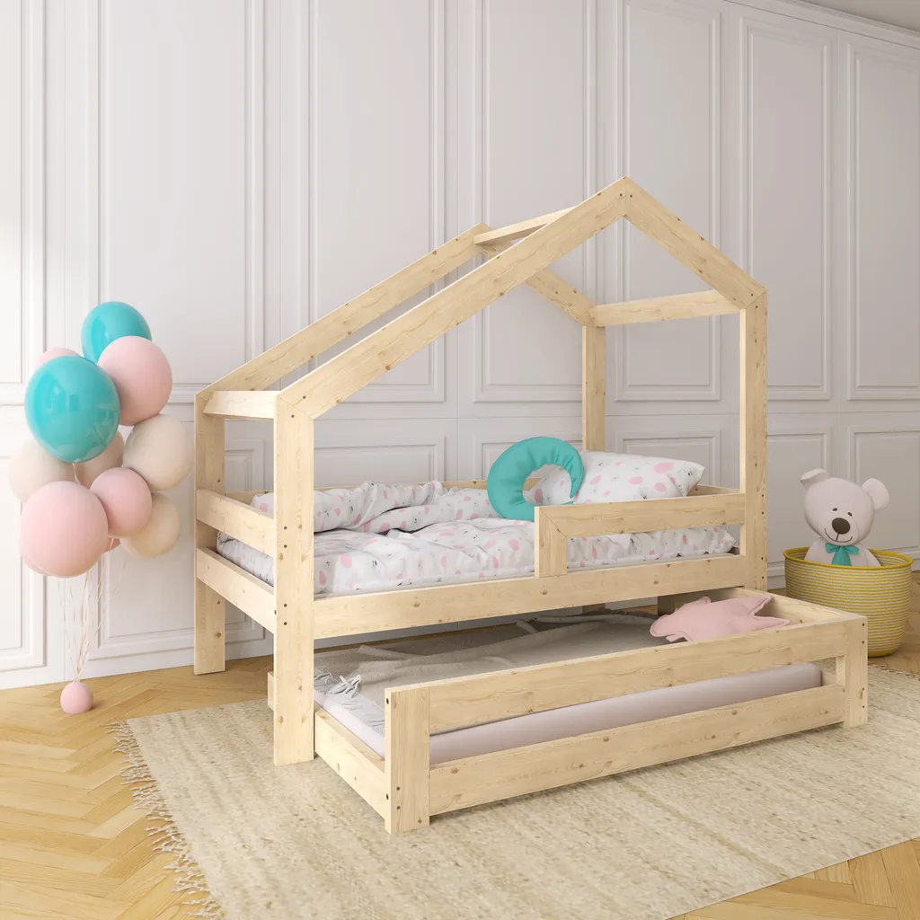 Fini les Chutes avec ce Lit Enfant Sécurisé à Barrière et Lit Tiroir