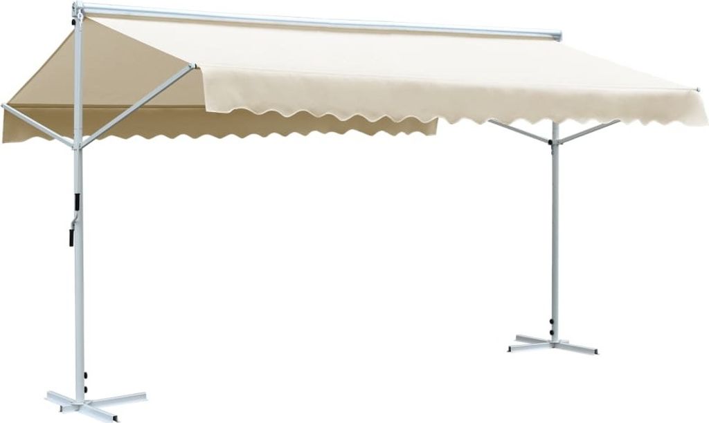 Freistehende Markise 600x300 cm Creme
