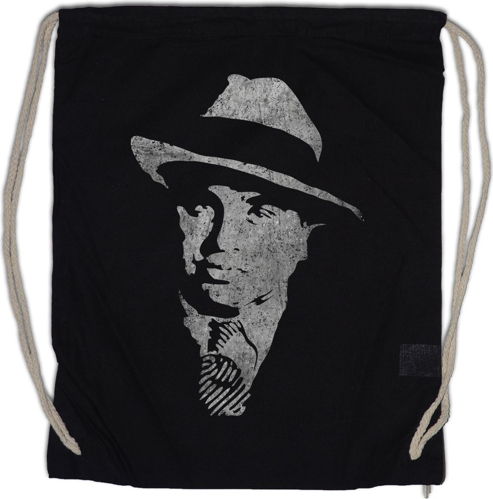 Urban Backwoods Al Capone Vintage Portrait, Turnbeutel, Farbe: Schwarz