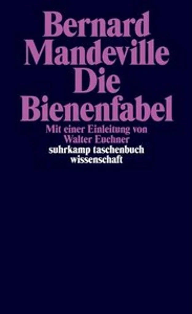La Fable des Abeilles Mandeville - Livre de Référence Études Philo