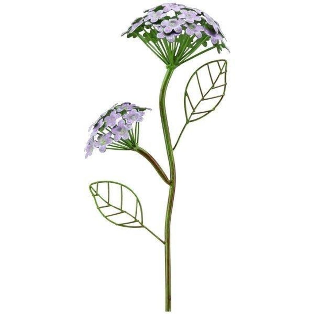 Gartenstecker Hortensie Metall verzweigt purple ArtFerro Produktbild 