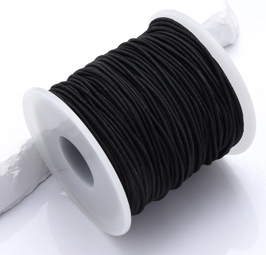 Cordoncino Elastico Nero 1.0mm INF - Crea i tuoi Bracciali Ora