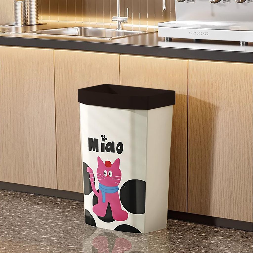 Plastik-Mülleimer, Mülleimer ohne Deckel, Küchenabfalleimer 31.5 × 19 × 49 cm /LJTXM/