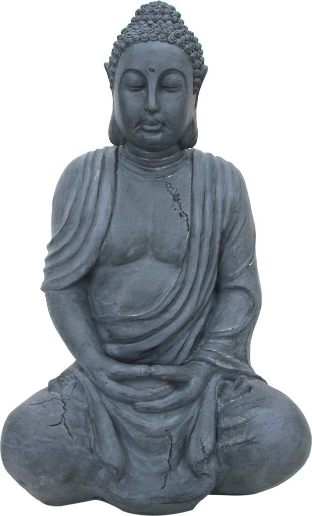 NEUSTEIN XXXXL Buddha 100 cm Steinoptik Garten Deko Figur Produktbild 
