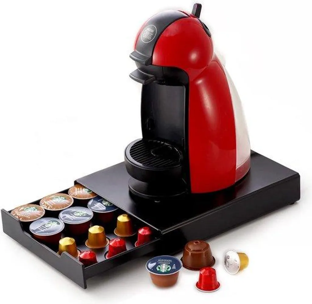 Rangement Capsules Café Dolce Gusto Lavazza - Organisateur Cuisine Noir