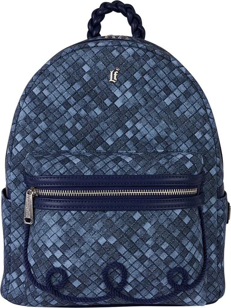 Mini Sac à Dos Loungefly en Toile Denim pour Sorties et Loisirs Citadins