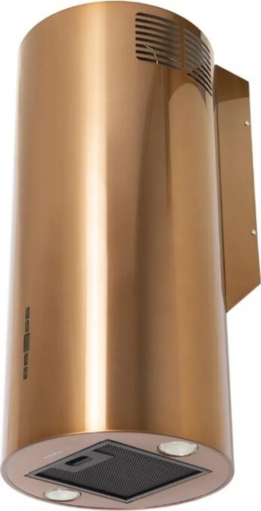 Hotte Elba 2 W 731 cuivre brillant finition miroir avec éclairage LED