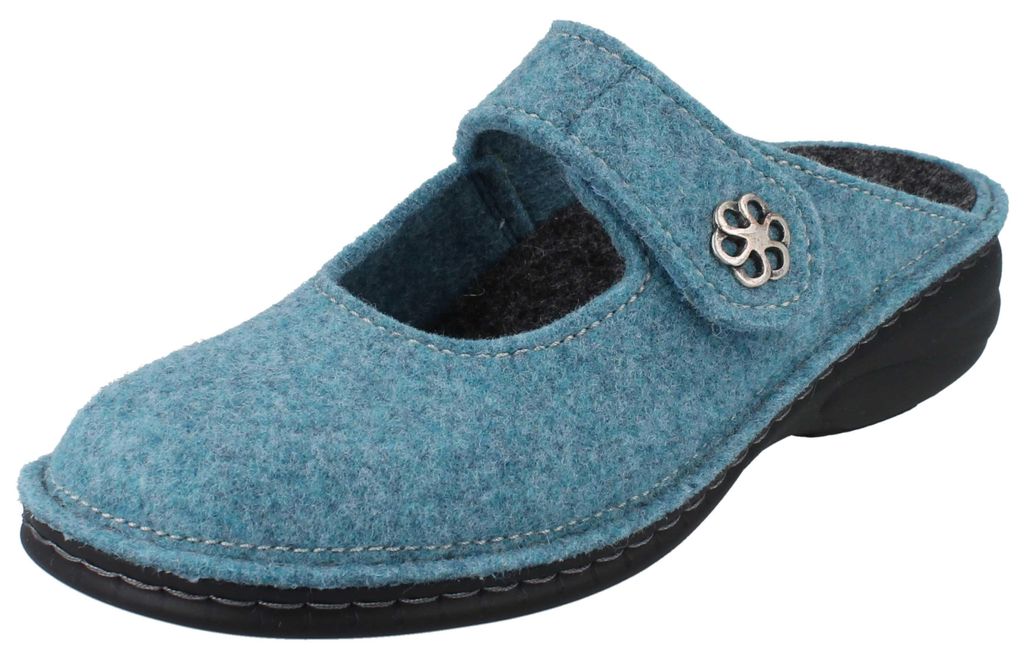 FINN COMFORT Brig, dámske domáce papuče, svetlomodrá, Obrázok produktu 