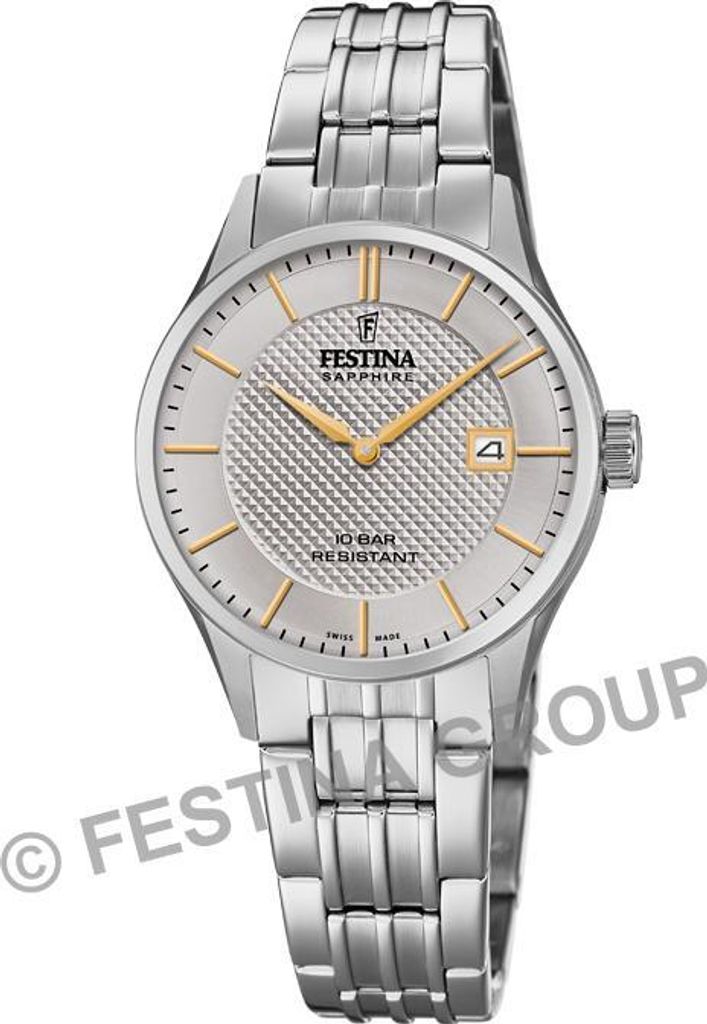 Festina F20006-2 silberne Damenuhr