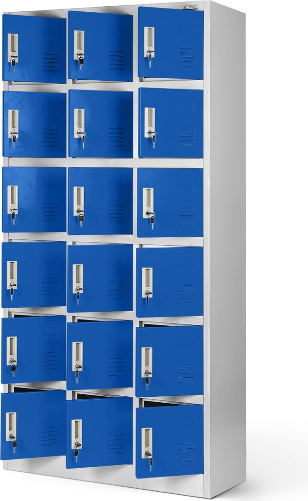 Skrinka Skrinka s 18 priehradkami Kovová skrinka Skrinka do Obrázok produktu 