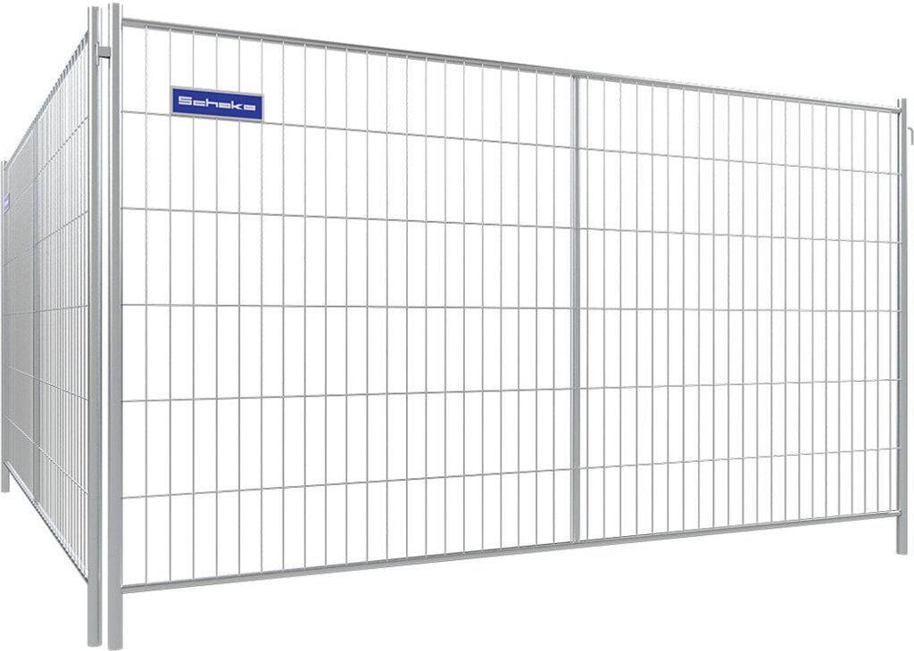 Schake Mobilzaun Profi Master Element mit eingeschweißtem Holm, mit Haken und Ösen 3,5x2m