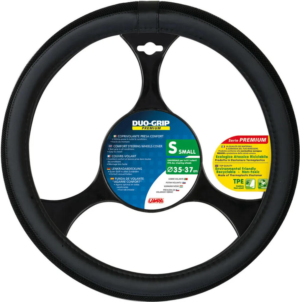 Coprivolante Universale Lampa Duo-Grip S 35-37 cm | Antiscivolo Nero