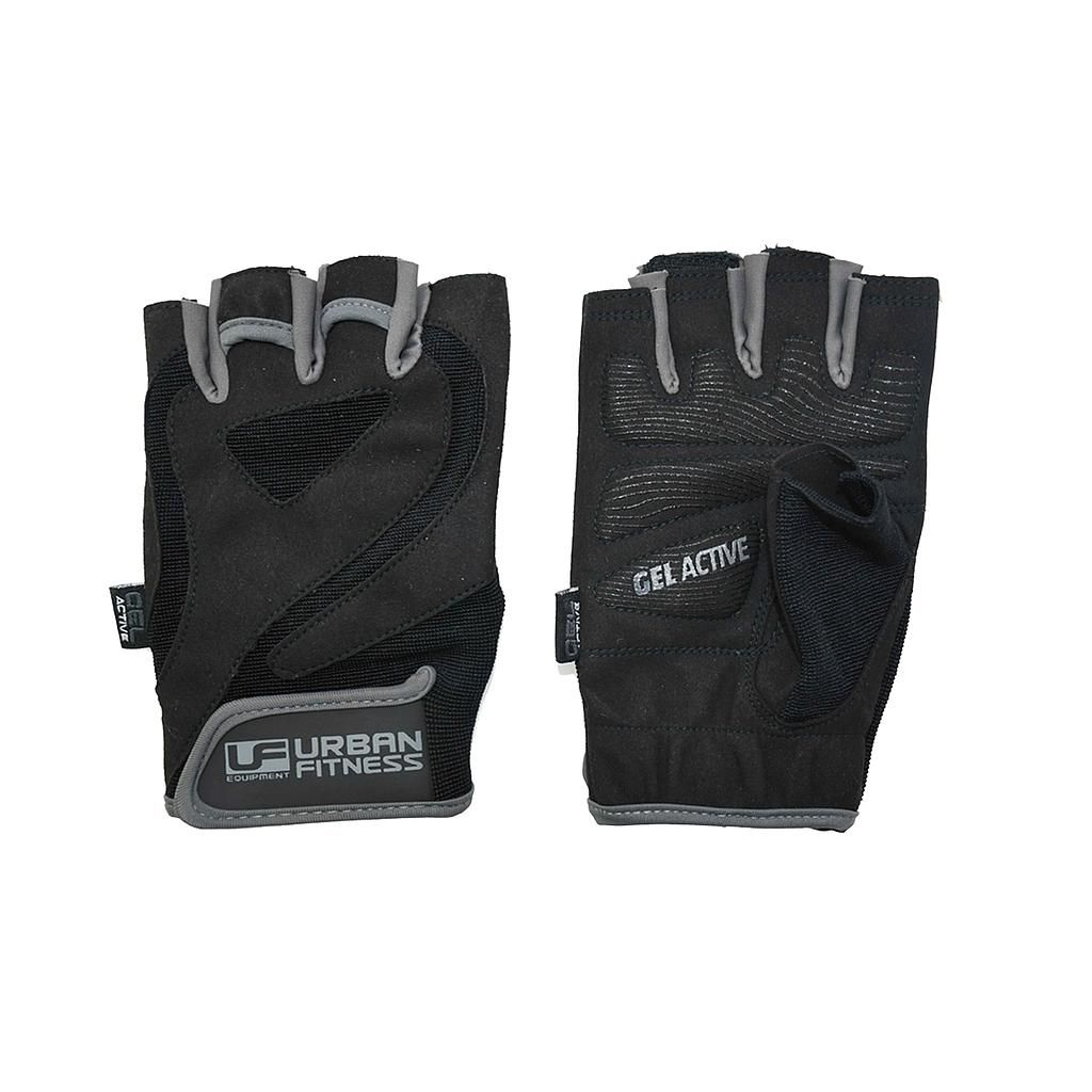 Urban Fitness Trainingshandschuhe Gel Schwarz/Grau Größe L Fitness