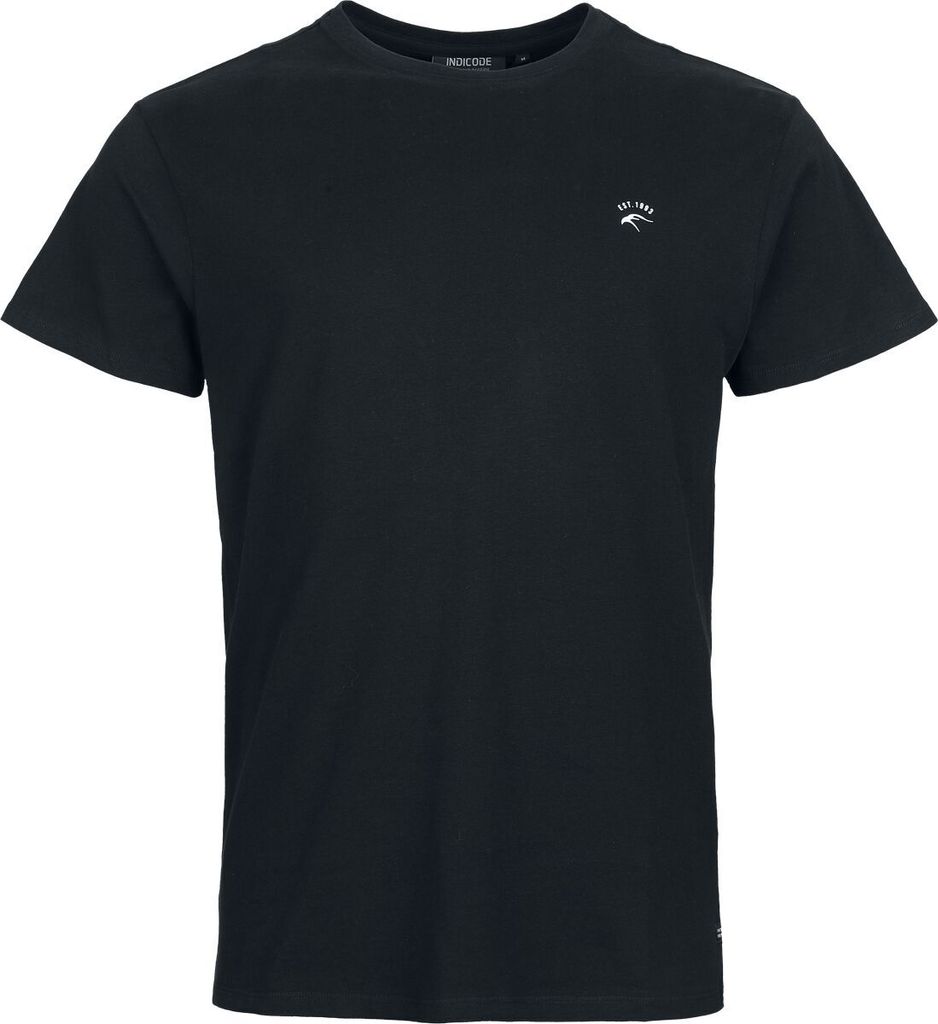 Indicode T-Shirt Herren INKloge schwarz Basics, Streetwear 100% Baumwolle XXL