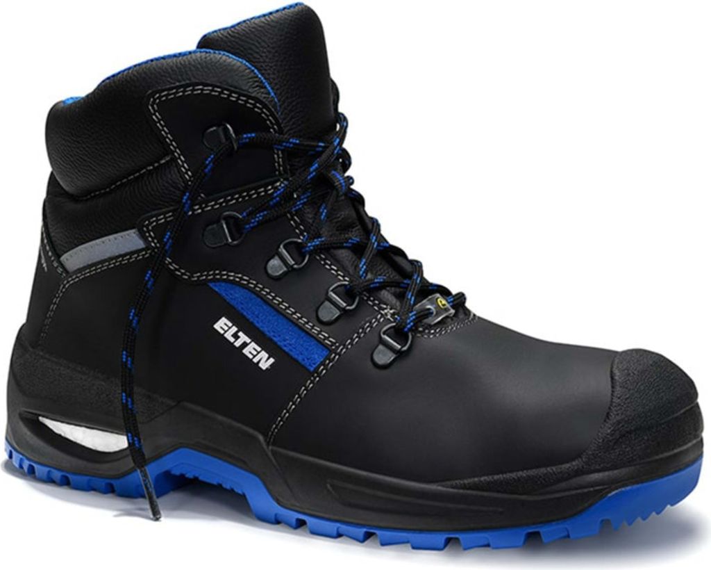 Elten LEONARDO XXSG black-blue Mid ESD S3 Sicherheitsschnürstiefel 768711 44 EU