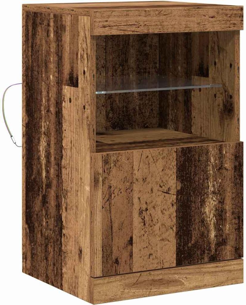 LED-Sideboard Altholz 41 x 37 x 67 cm Holzwerkstoff