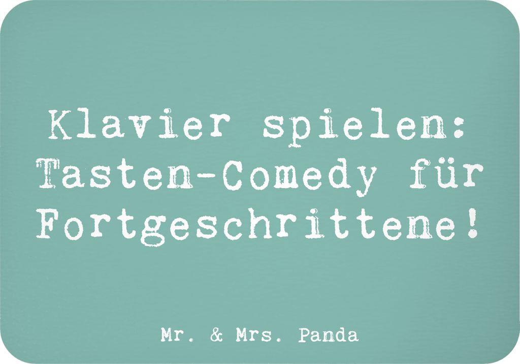 Mr. & Mrs. Panda Kühlschrankmagnet Spruch Klavier Tasten - Meeresbrise - Geschenk, Musiker, Humor, Konzert, Instrument, Klaviermusik, Lernen, Kuns...