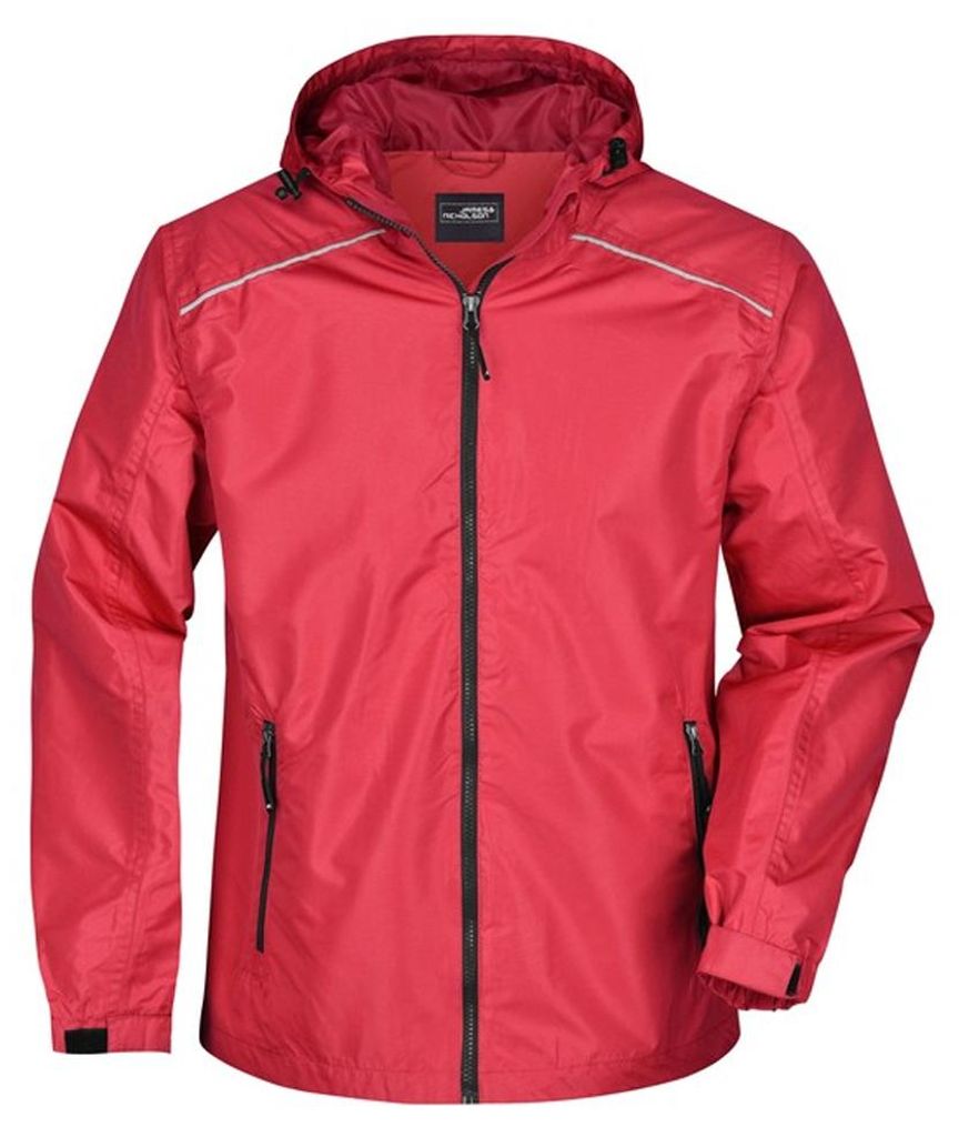 James and Nicholson - Jacke, wasserfest für Herren LT2764 (S) (Rot/Schwarz)