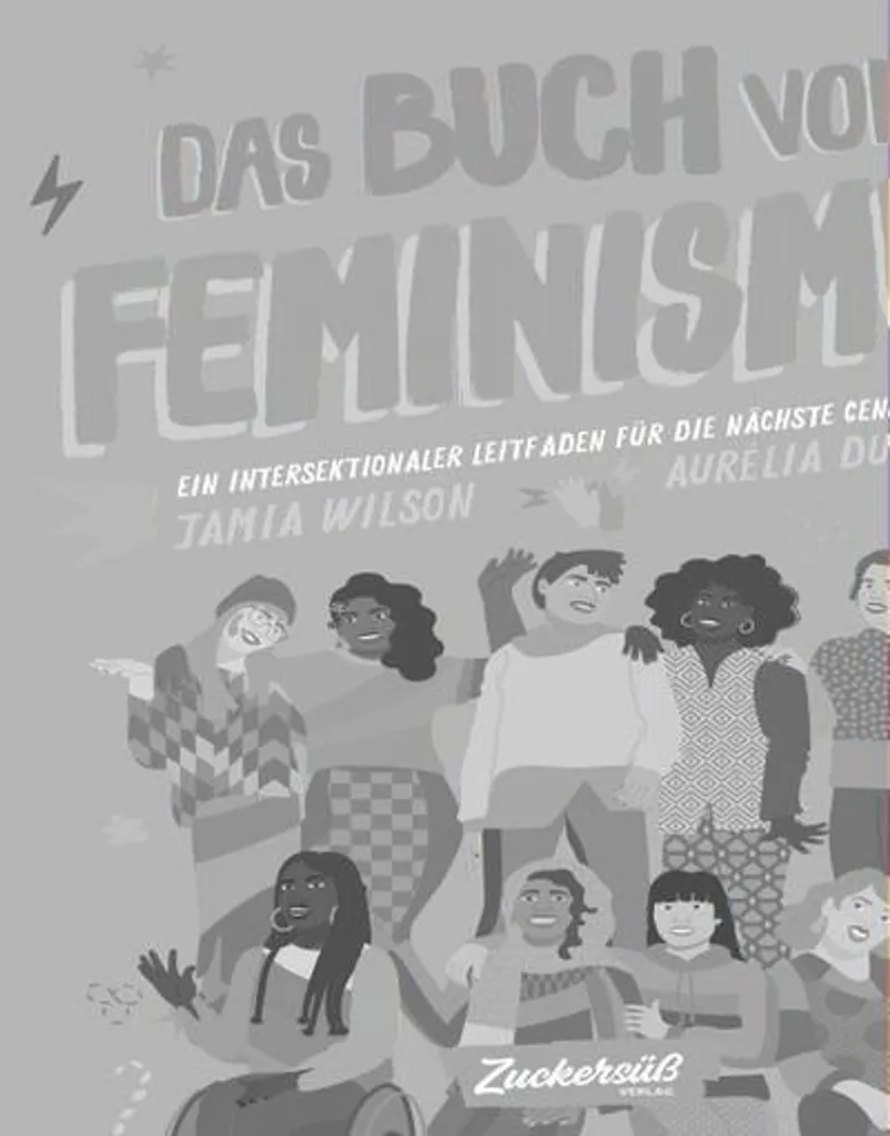 Livre sur le féminisme avec infographies claires et portraits de femmes