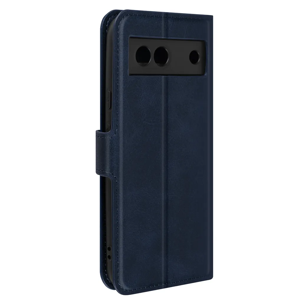 Avizar, cover per Google Pixel 8a a portafoglio, funzione stand, blu scuro