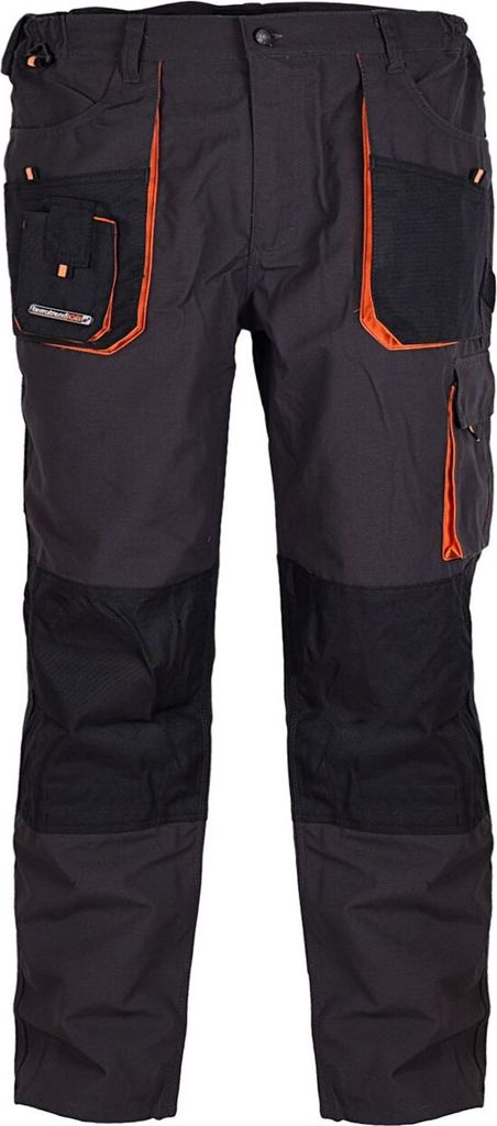 TERRATREND JOB Herren Arbeitshose Bundhose, Dunkelgrau, Schwarz, Farbe:Dunkelgrau/ Schwarz, Größe:106