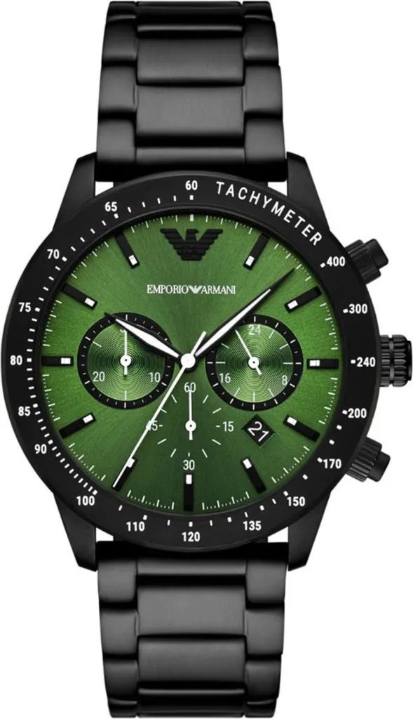 Acquista Orologio Armani AR11472 Mario Chrono Verde e Nero Online
