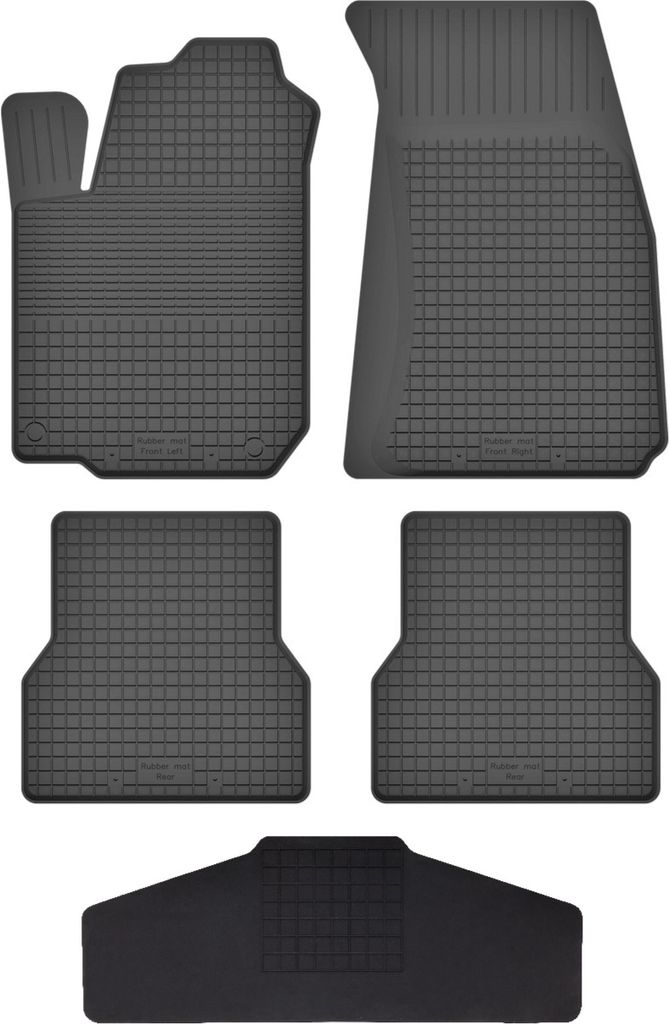 Gummi Fußmatten Set Für: Renault Clio Iii (2005-2012) Gummimatten Schwarz