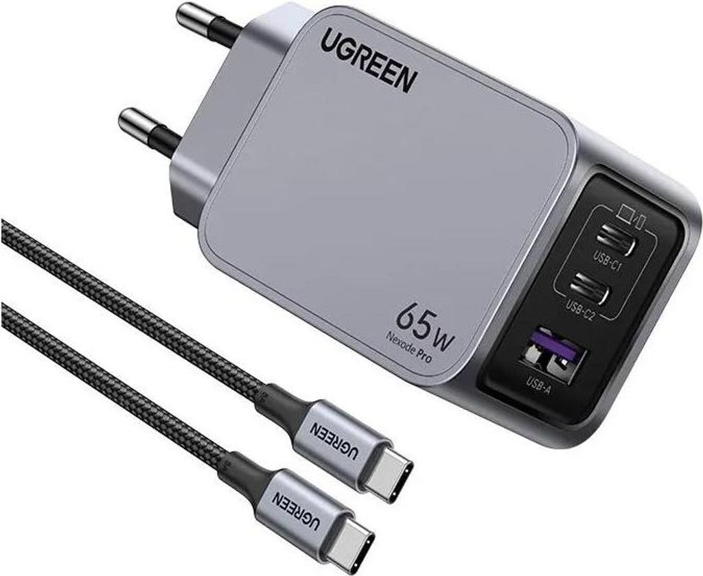 Ugreen Nexode Pro 65W GaN Charger with USB-C Cable (25871) Produktbild 