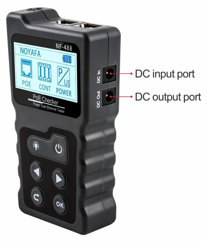 Testeur PoE NF-488 Multifonction avec écran LCD et Mesure de Puissance