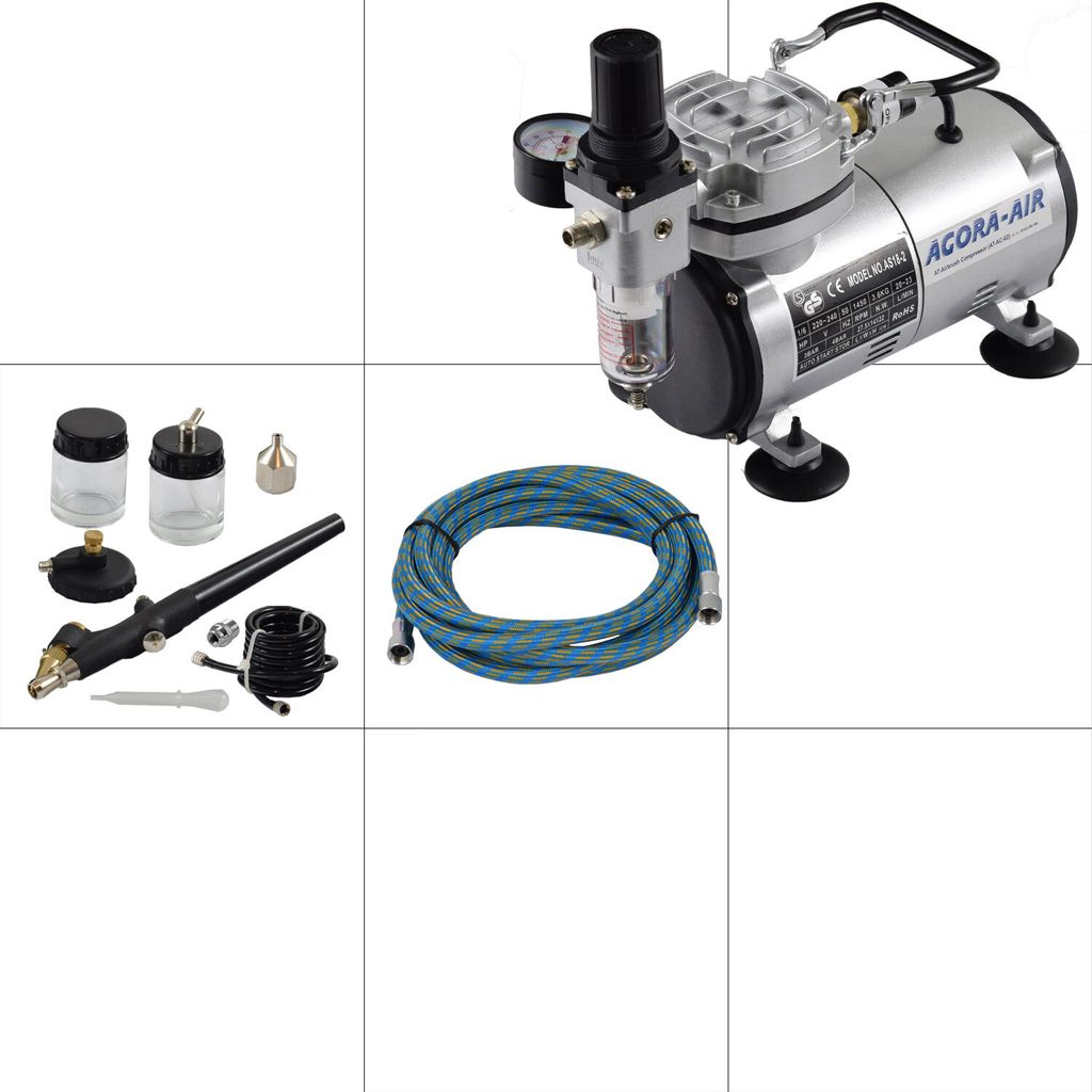 Agora-Tec Airbrush Komplett-Set EXPERT I