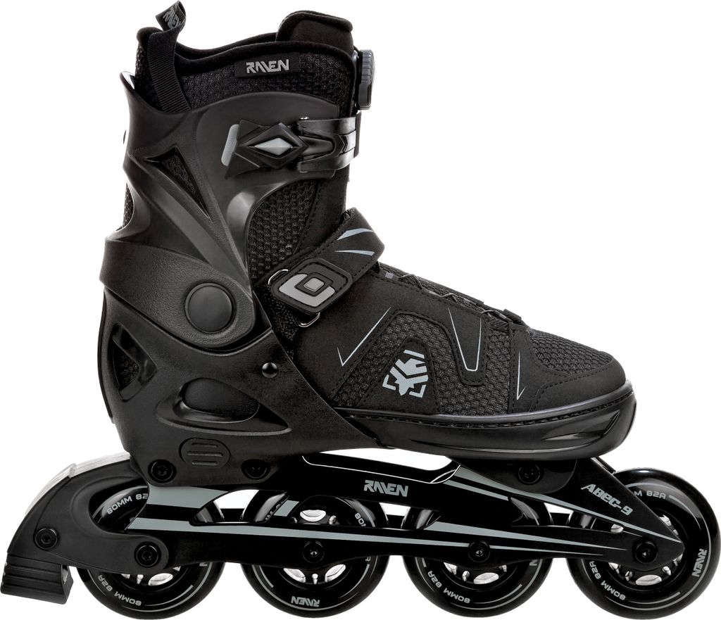 RAVEN Inlineskates Inliner Pulse PRO Black verstellbar Produktbild 