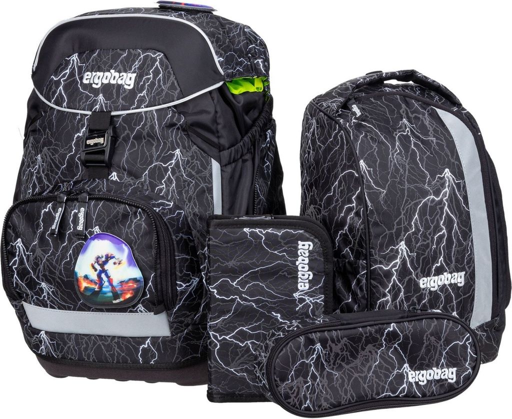 ergobag pack Kit sac à dos d'école Super ReflektBär Image du produit 