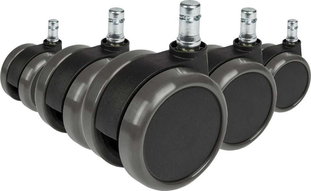 5X Kółka do podłóg twardych 11Mm / 65Mm Kółka do krzeseł Zdjęcie produktu 