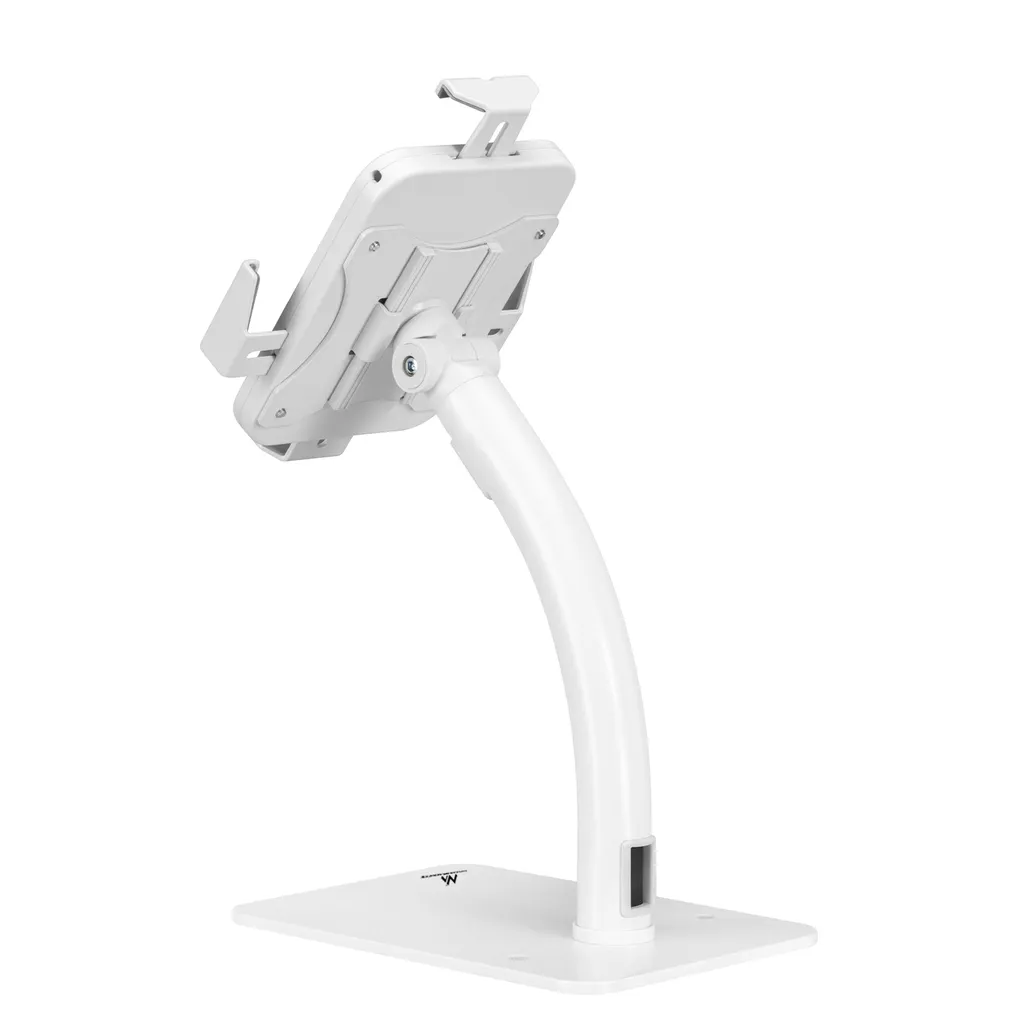 Support de Table pour Tablette Antivol et Borne Interactive Blanche - 5