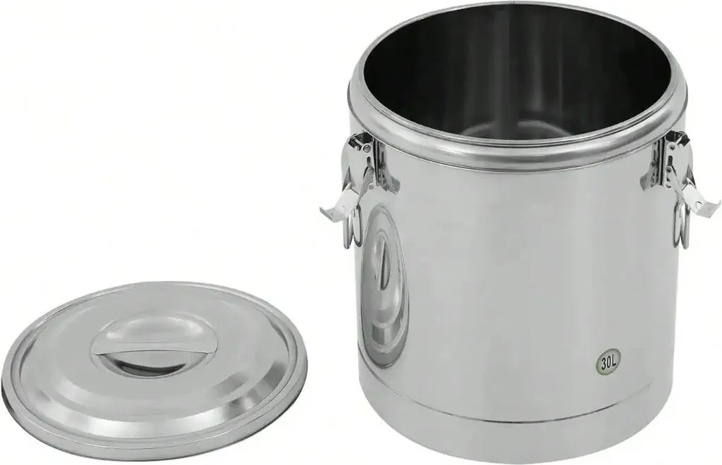 Conteneur de transport 30L inox pour traiteur et événements extérieurs