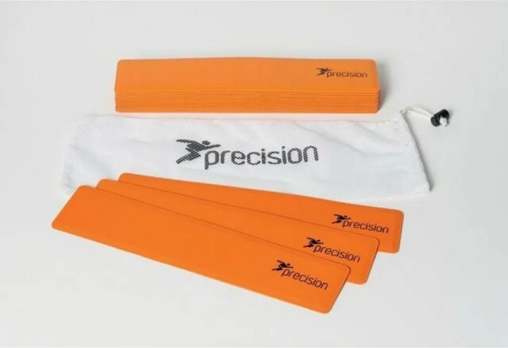 Lot de 15 Plots Plats Antidérapants Orange pour Délimitation de Sport