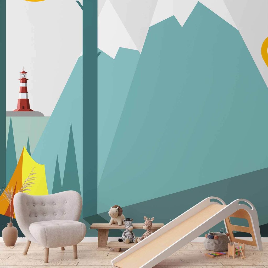 Vlies Fototapete - On the Camping 100x70 cm Für Kinder e-A-0123-a-a