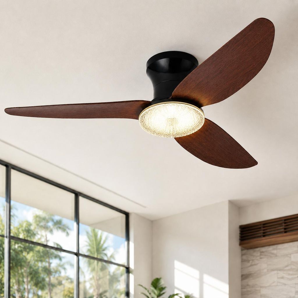 Stropný ventilátor s osvetlením, tichý, Ø 100 cm, DC motor, Obrázok produktu 