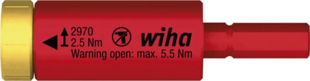 Adattatore Coppia Wiha 41343 easyTorque 2,5 Nm Isolato 1000V - 2