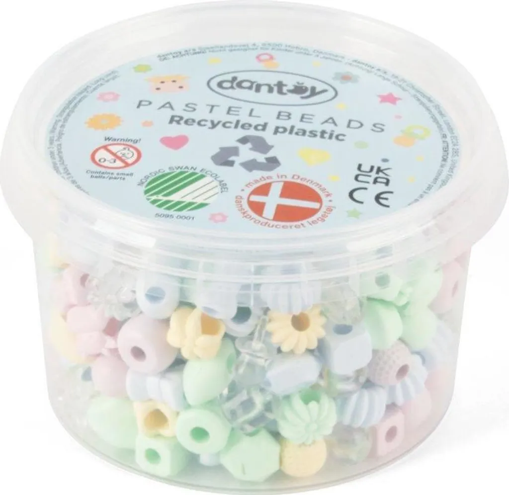 Perles Créatives sans Toxines - Dantoy 5910 Pastel - 280 Pièces Sûres