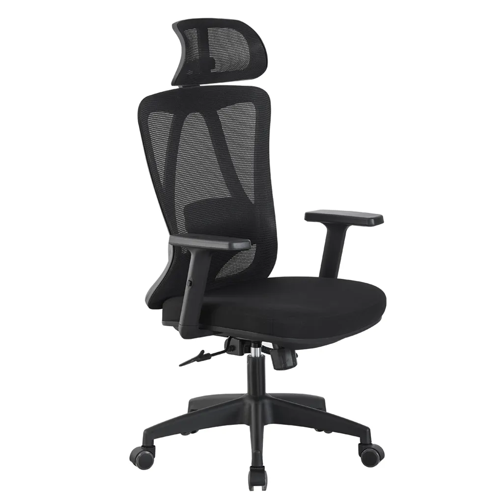 Siège de bureau ergonomique noir pivotant : fini les douleurs au dos