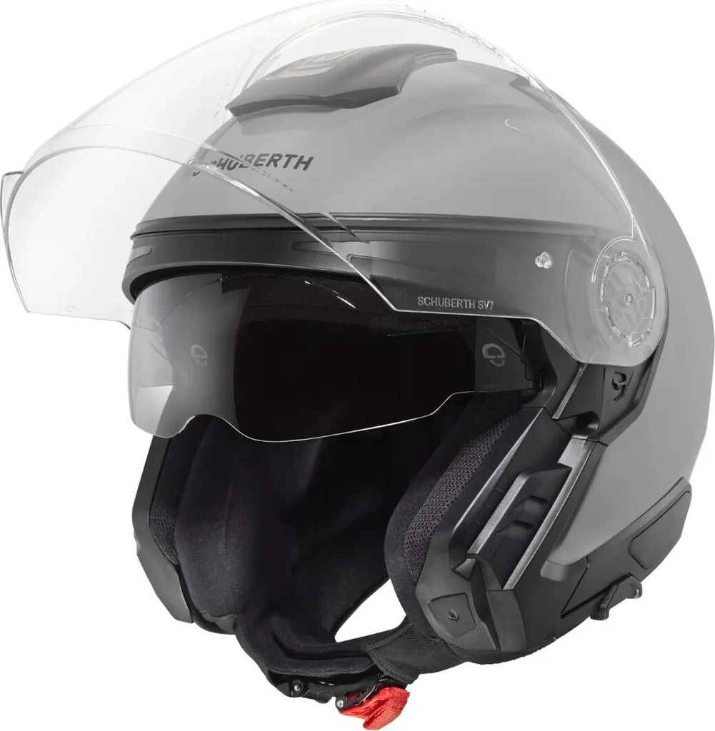 Schuberth J2 Jethelm Gris XL Casque Ouvert avec Visière Solaire