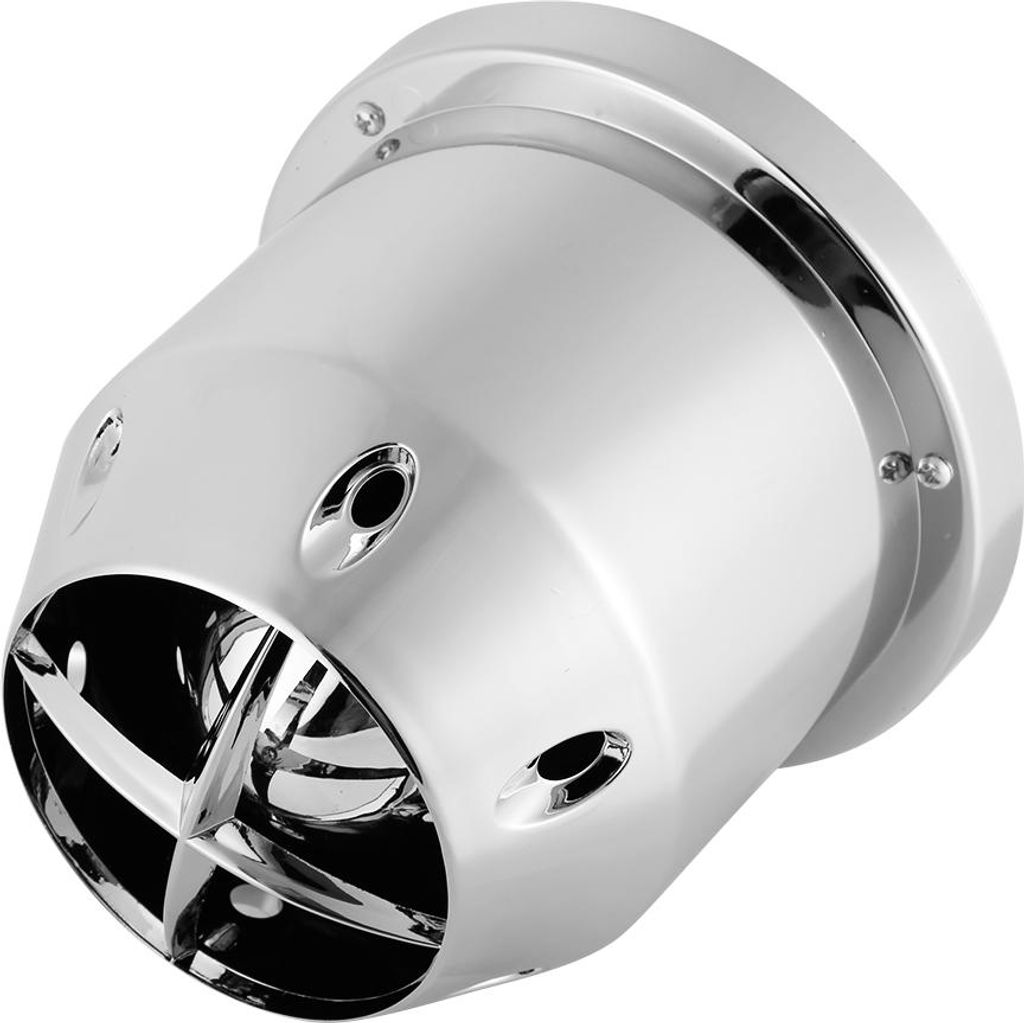 Universeller 76-mm-Fahrzeugmodifikations-Lufteinlassfilterreiniger mit hohem Durchfluss (Silber)