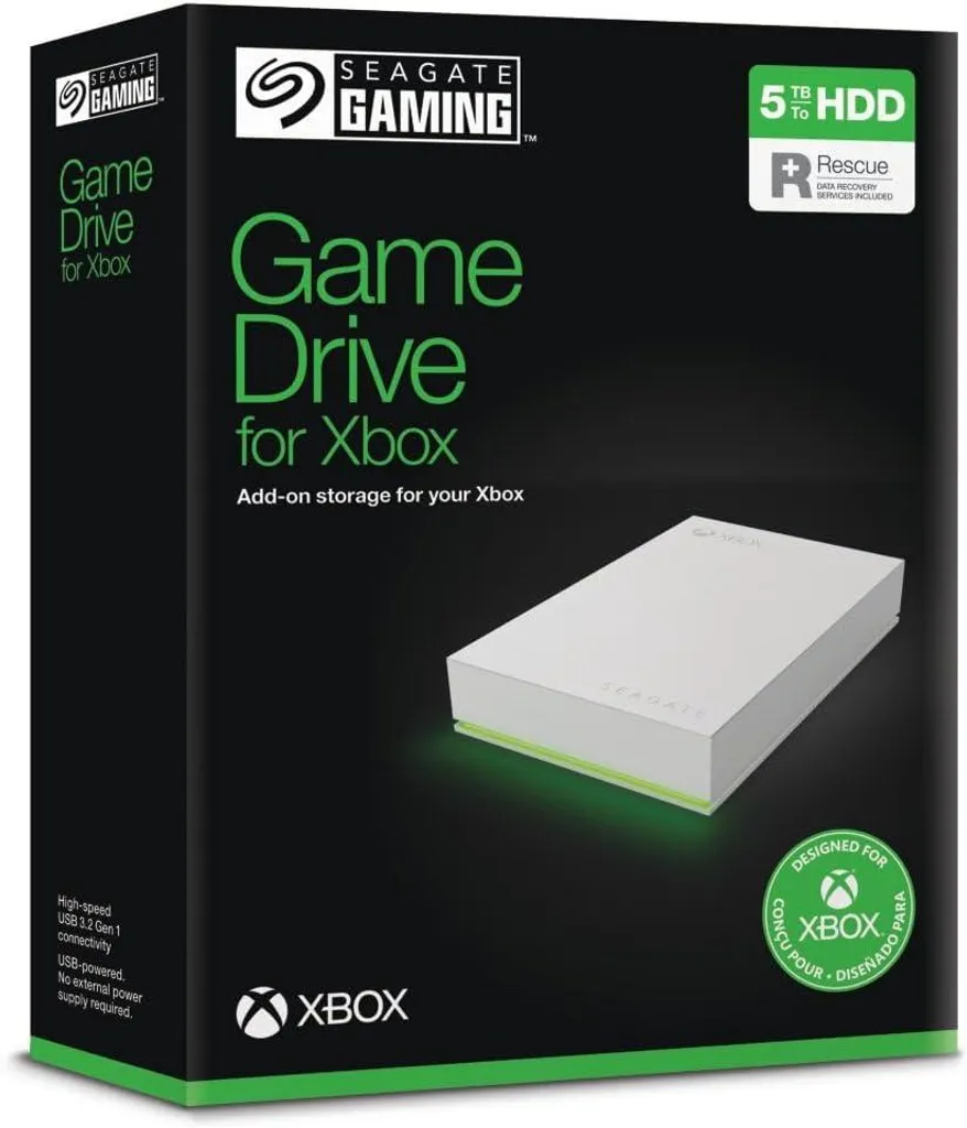 Plus de place sur Xbox ? Installez ce Disque dur Seagate 5 To USB 3.0