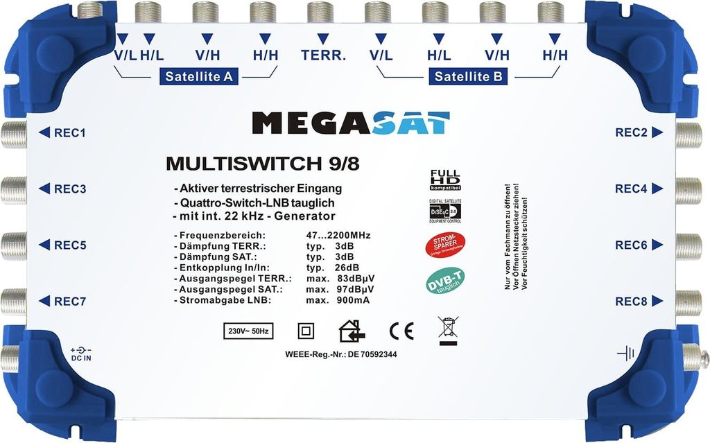 Multiswitch MEGASAT 9/8 0600151 Zdjęcie produktu 