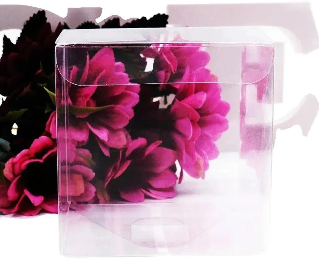 Boîte Cubique Transparente 8x8x8 cm - Lot de 50 Contenants Cadeaux