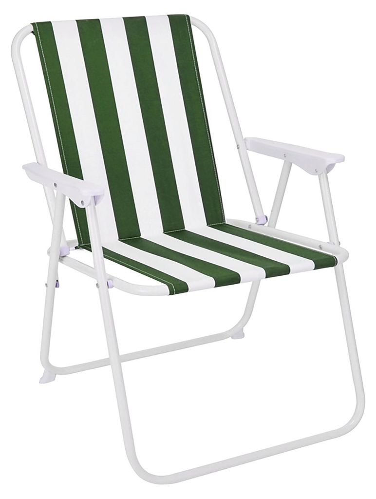 Campingstuhl Outdoor Klappstuhl Regiestuhl Grün/Weiß Produktbild 