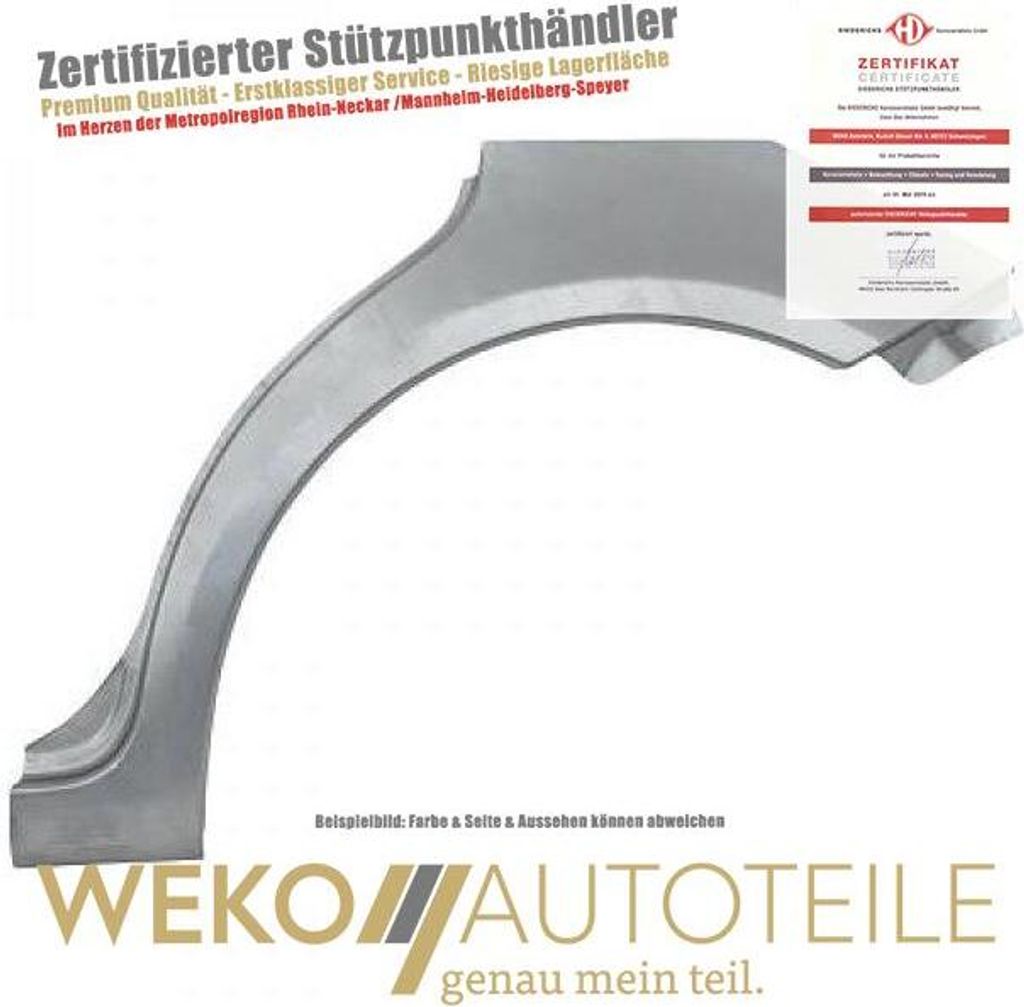 Seitenwand hinten links DIEDERICHS 9445031 für VW