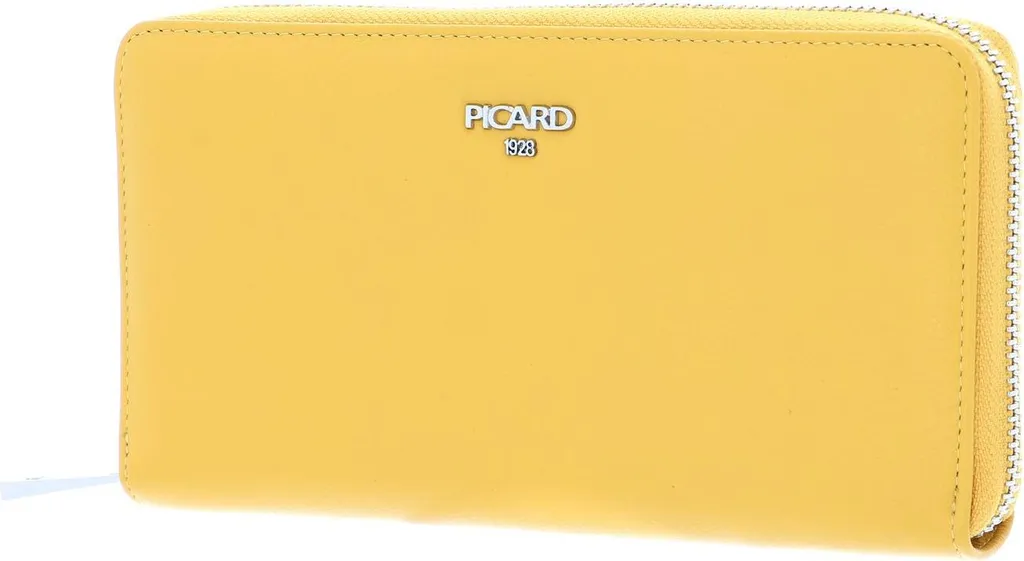 Mini Portefeuille Voyage Bingo PICARD Jaune Honey Sécurisé par Zip